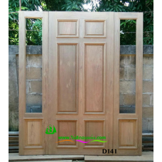 ประตูไม้สักบานเดี่ยว รหัส D141